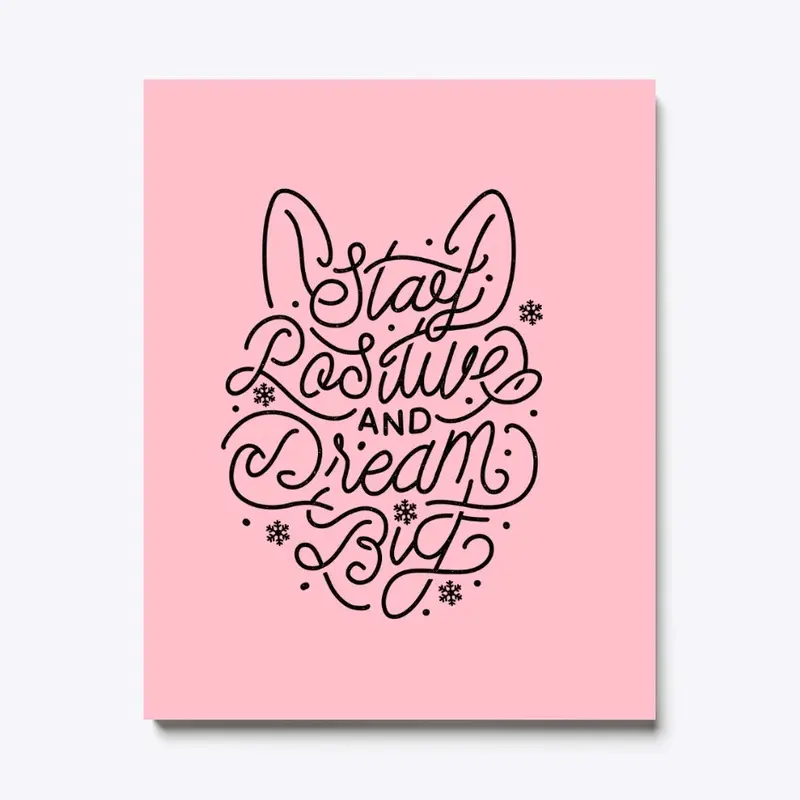 Stay Positive Posters (Black Logo)